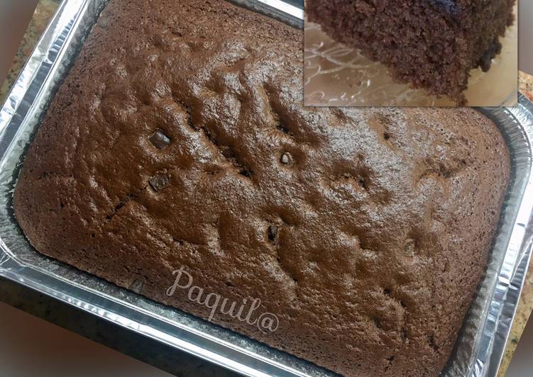 Bizcocho de yogur de chocolate