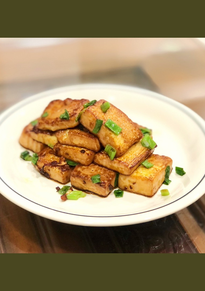 煎雞蛋豆腐（老皮嫩肉） 一人份食譜 快速上桌 便當菜 的食譜成品照片