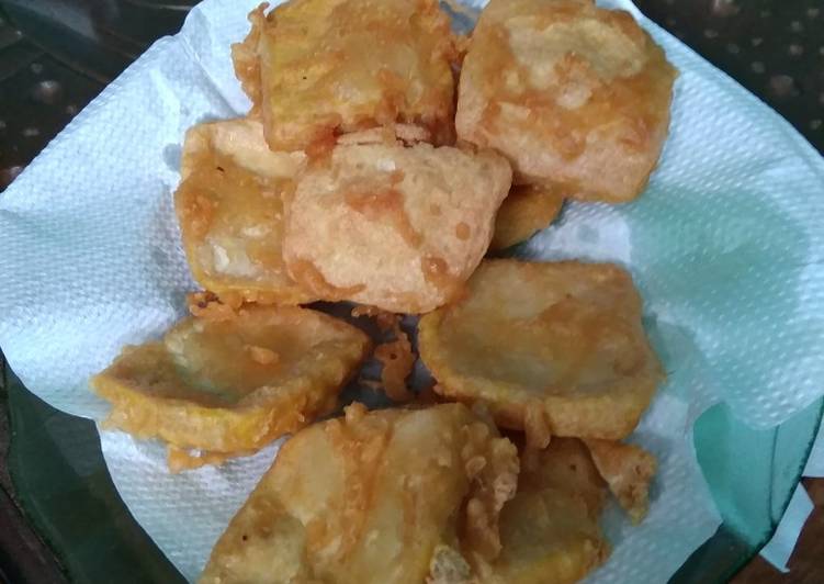 Tahu goreng tepung krispi