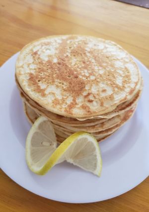 Una foto de Panquecas de limón