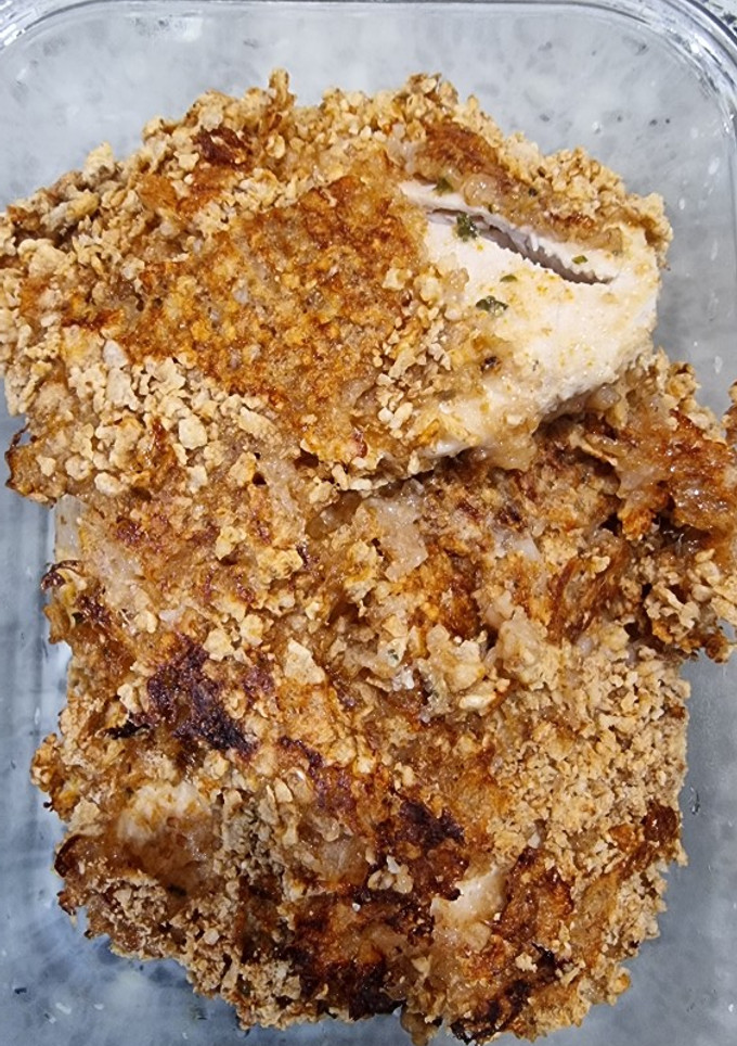 Una foto de Pollo al yogur estilo crujiente