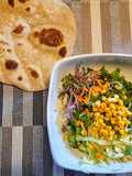 Insalata e chapati a primavera