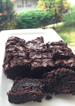 Foto resep Brownies shiny crust