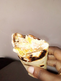 A picture of Homemade chicken shawarma.