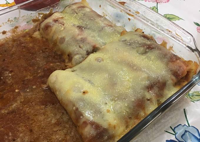 Canelones sin harina calientes o fríos