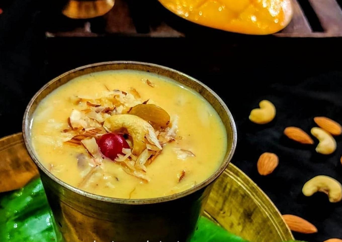 Sabudana mango lassi