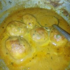 A picture of Dum Aloo.