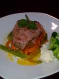Medallon de atún en salsa de jengibre