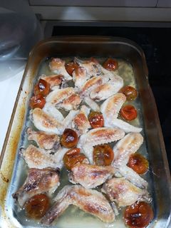 Una foto de Alitas al horno a mi manera