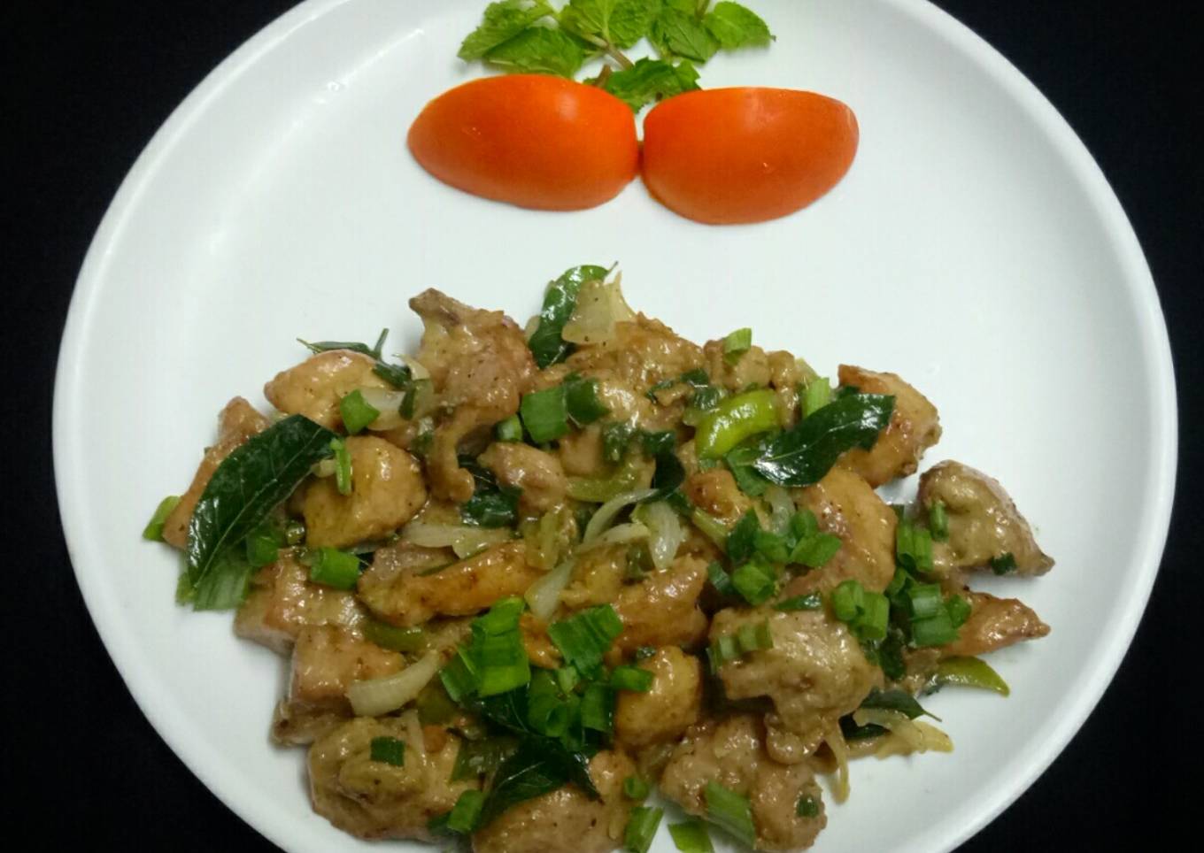 Pepper chicken dry