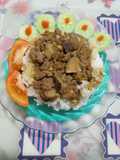 Nasi tim daging sapi