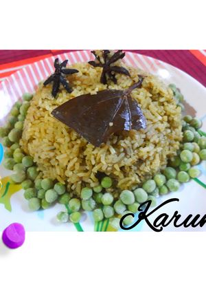 A picture of Palak pulao.