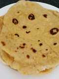 Flat bread / roti with sourdough starter and carrot