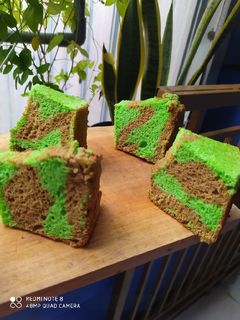 Foto resep Chiffon santan pandan mocca