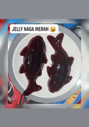 Foto resep Puding jelly buah naga