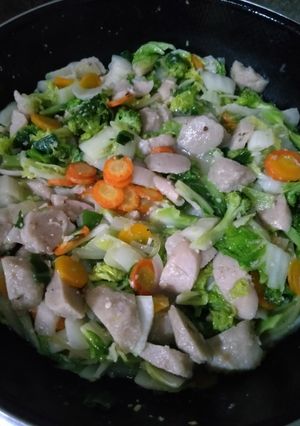 Foto resep Capcai Sayur Sosis Bakso