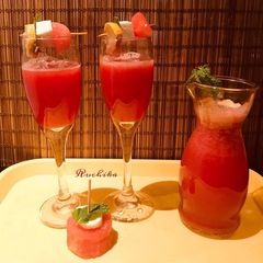 A picture of Watermelon Agua Fresca.