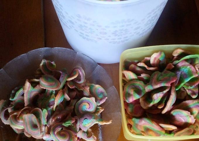 Resep Kuping gajah rainbow, Enak