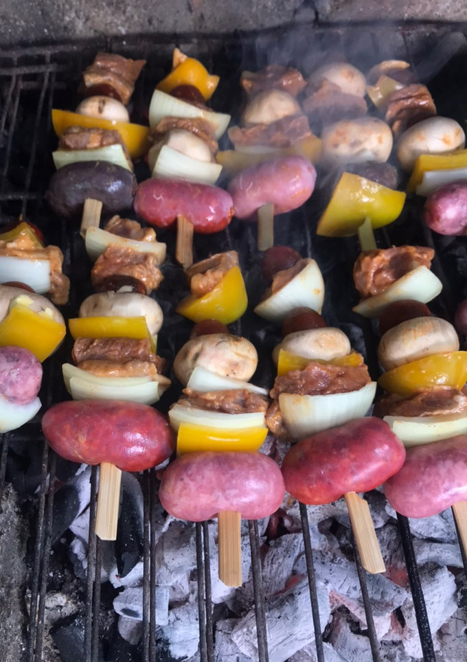 Una foto de Pinchos de salchicha