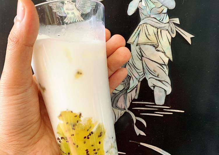 Bagaimana Membuat Susu kiwi ala korea Anti Gagal
