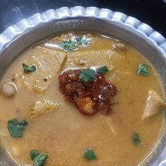 A picture of Dal dhokli.