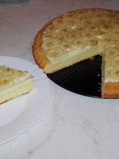 Banános gyümölcstorta recept fotója