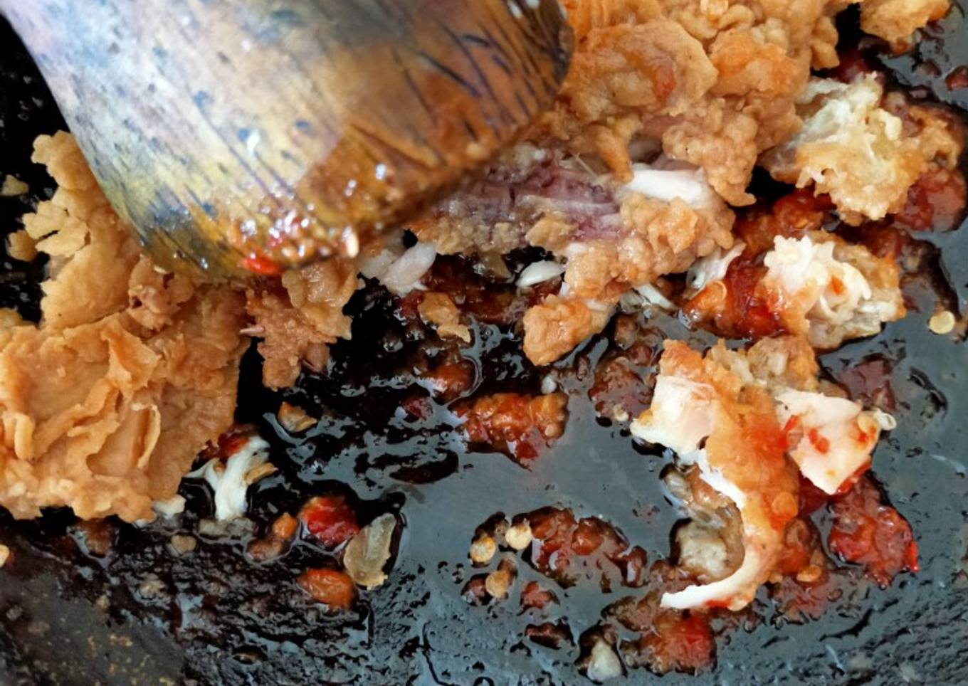 Ayam geprek ulala....