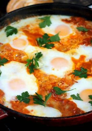 A picture of Shakshuka.