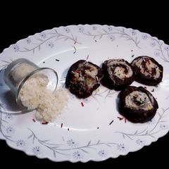 A picture of No bake swiss roll.