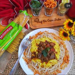 A picture of Memoni beef khowsuey.