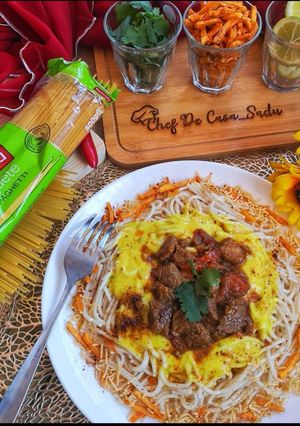 A picture of Memoni beef khowsuey.