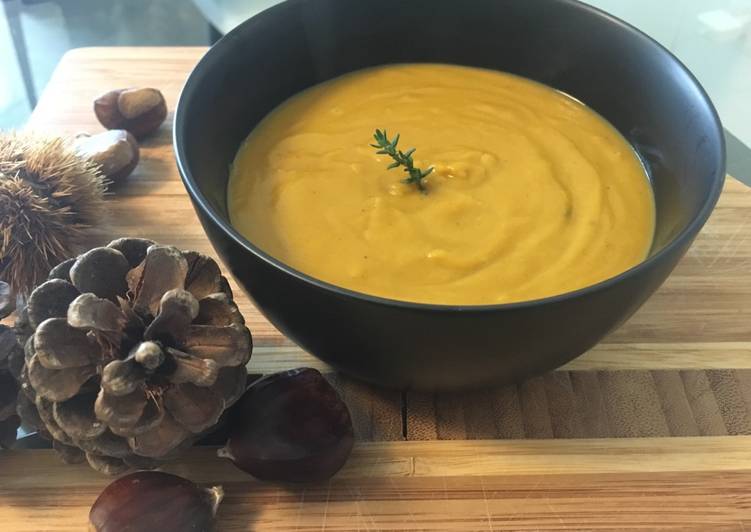 Vellutata di zucca e castagne