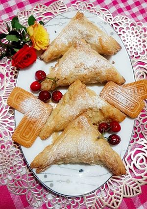 صورة لوصفة حلا البف باستري باللوتس والعسل 🍯