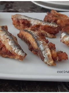 Una foto de Boquerones rellenos a la malagueña
