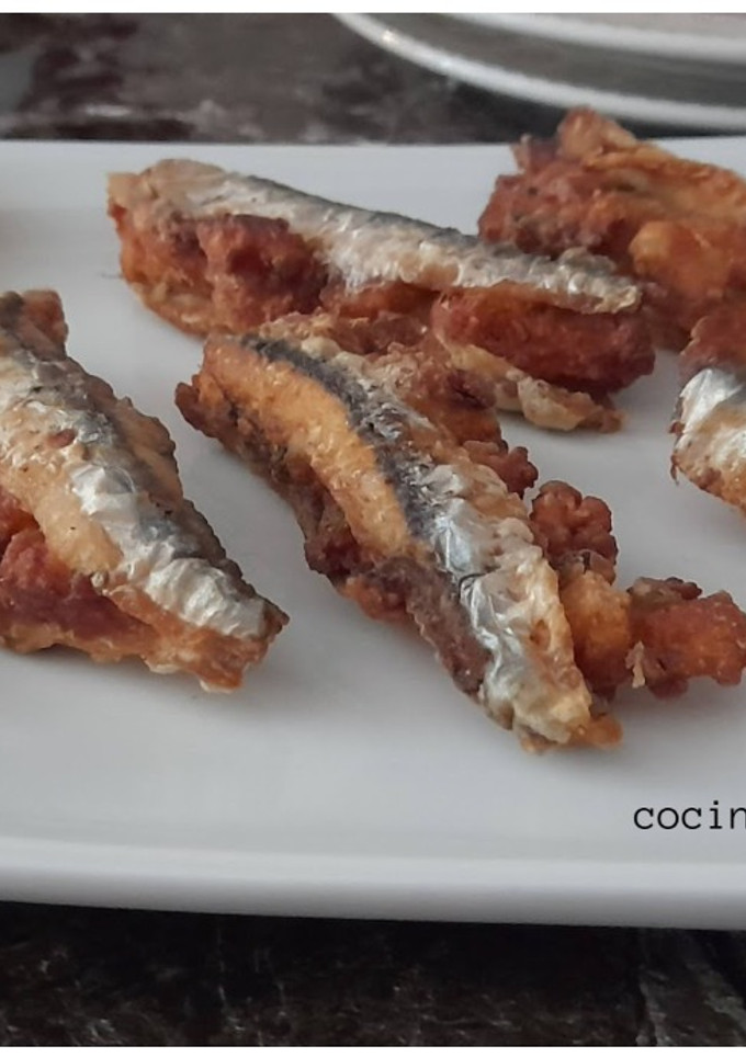 Una foto de Boquerones rellenos a la malagueña