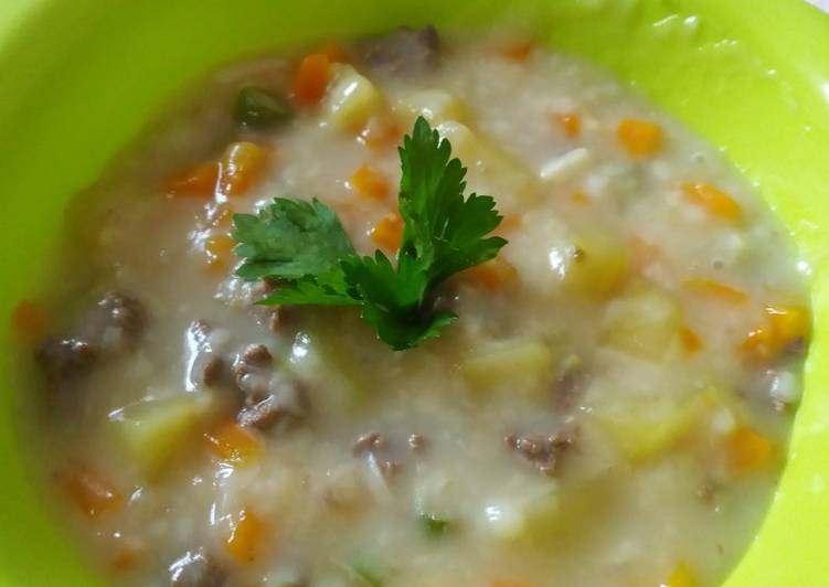 Cara Gampang Menyiapkan Sup krim daging sayur, Menggugah Selera