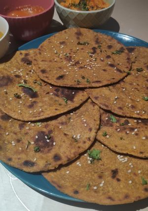 A picture of Masala Millet Paratha.