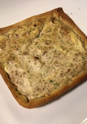 Une photo de Flans ricotta et noix crème de moutarde (pâte sablée maison aux kiwis)