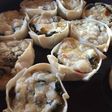 Tartitas de verdura con queso