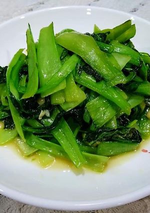 Hình của món Cải xào dầu hào.