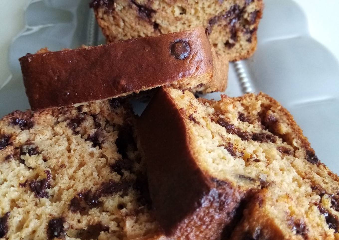Cake healthy vanille pépites de chocolat