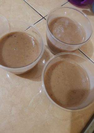Foto resep Puding pisang cokelat mpasi