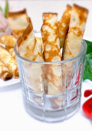 Hình của món Bánh mè cuộn-món ăn vặt.