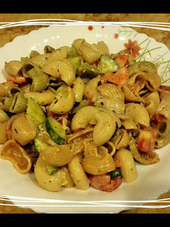 A picture of Veggie Pasta.