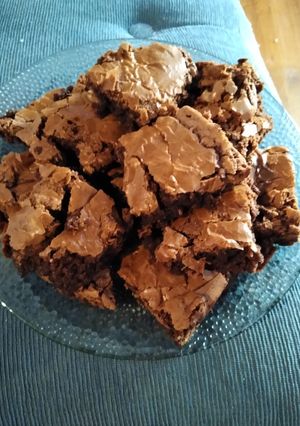 Una foto de Brownie económico con nesquik