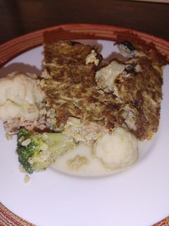 Rakott karfiol-brokkoli bulgurral recept fotója