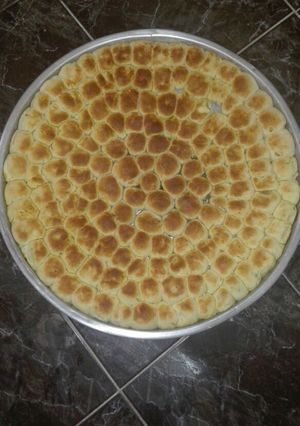 صورة لوصفة خلية النحل بالجبن الأبيض