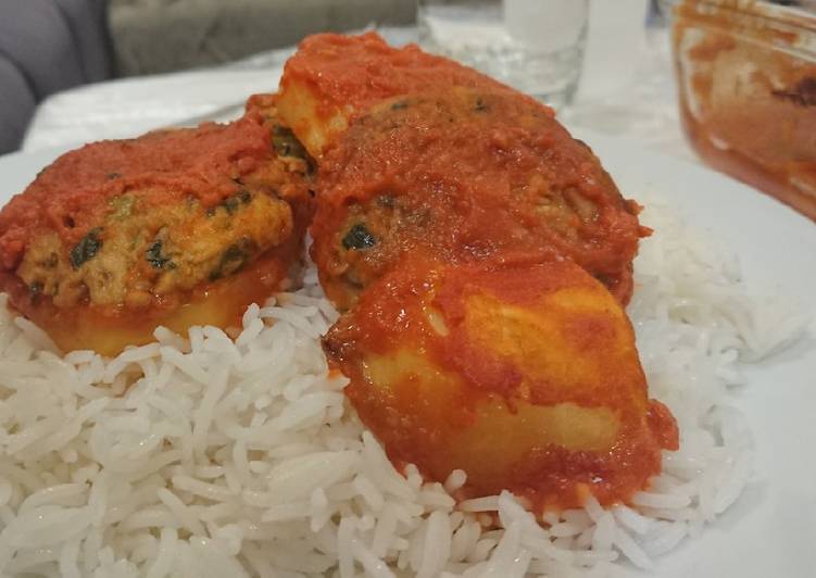 صينية كفتة التونة والبطاطس ©