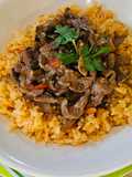 Beef with Mushrooms and Bell Pepper