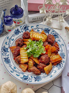 Foto resep Bola Daging Kentang Asam Manis